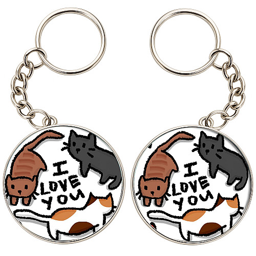 Брелоки парные No Brand 32 мм Разноцветный (2br-6)