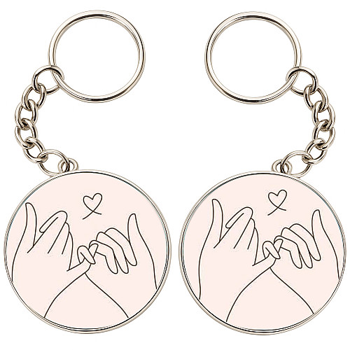 Брелоки парные No Brand 32 мм Разноцветный (2br-8)