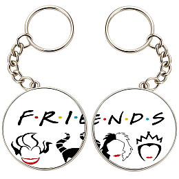 Брелоки парные No Brand 32 мм Разноцветный (2br-15)