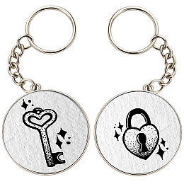 Брелоки парные No Brand 32 мм Разноцветный (2br-16)