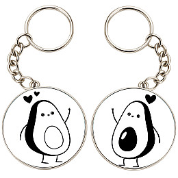 Брелоки парные No Brand 32 мм Разноцветный (2br-17)