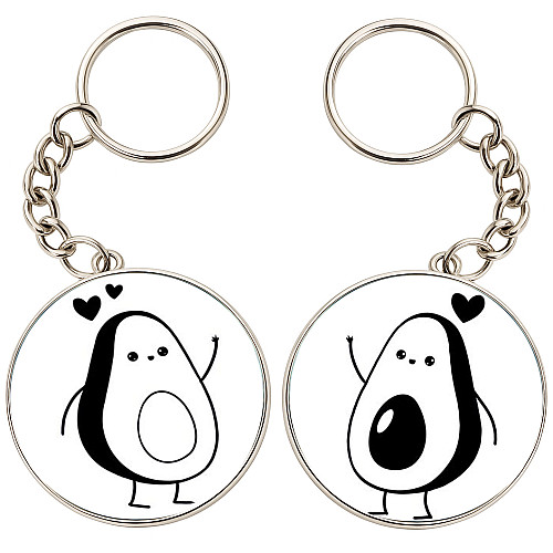 Брелоки парные No Brand 32 мм Разноцветный (2br-17)