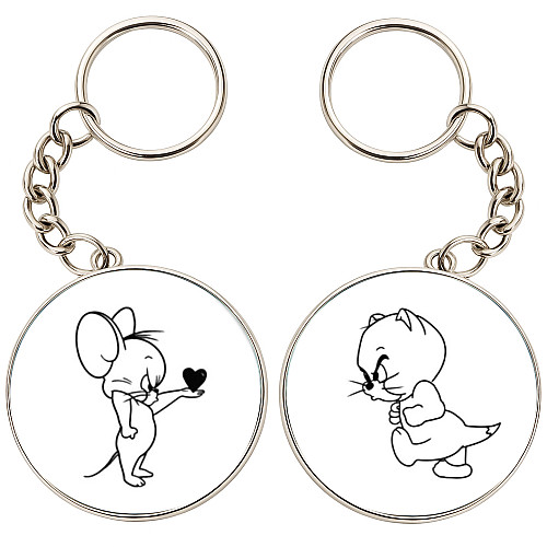 Брелоки парные No Brand 32 мм Разноцветный (2br-18)