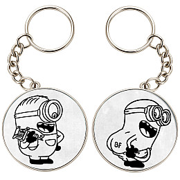 Брелоки парные No Brand 32 мм Разноцветный (2br-22)