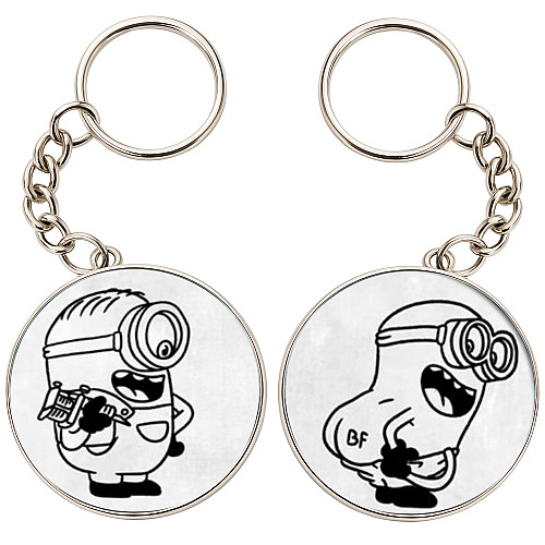 Брелоки парные No Brand 32 мм Разноцветный (2br-22)