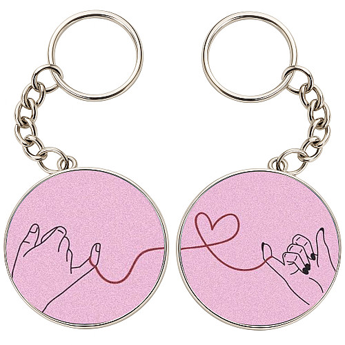 Брелоки парные No Brand 32 мм Разноцветный (2br-27)