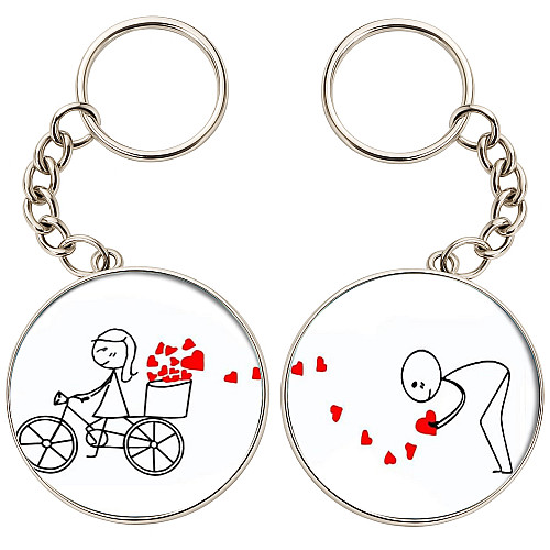 Брелоки парные No Brand 32 мм Разноцветный (2br-29)