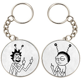 Брелоки парные No Brand 32 мм Разноцветный (2br-30)