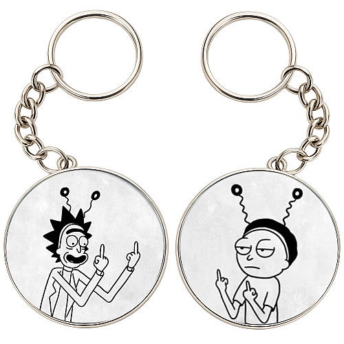 Брелоки парные No Brand 32 мм Разноцветный (2br-30)