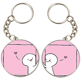 Брелоки парные No Brand 32 мм Разноцветный (2br-31)