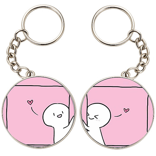 Брелоки парные No Brand 32 мм Разноцветный (2br-31)