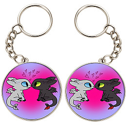 Брелоки парные No Brand 32 мм Разноцветный (2br-34)