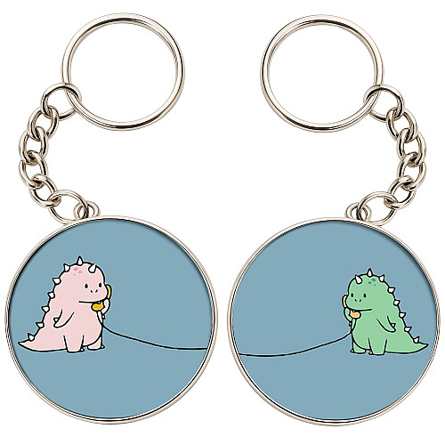 Брелоки парные No Brand 32 мм Разноцветный (2br-35)