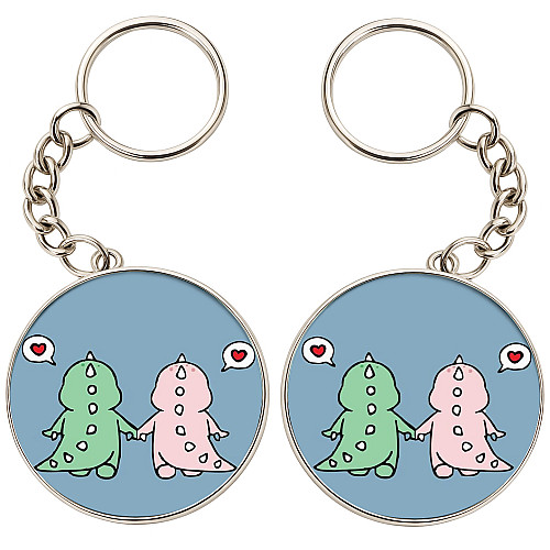 Брелоки парные No Brand 32 мм Разноцветный (2br-36)