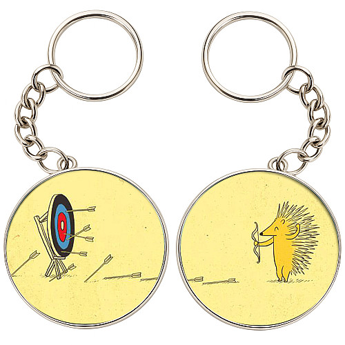 Брелоки парные No Brand 32 мм Разноцветный (2br-43)