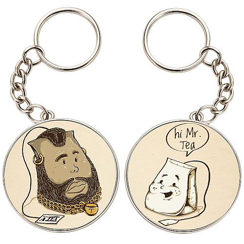 Брелоки парные No Brand 32 мм Разноцветный (2br-45)