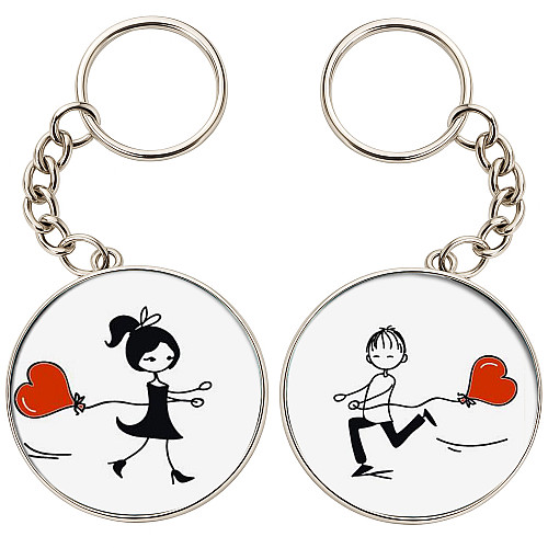 Брелоки парные No Brand 32 мм Разноцветный (2br-50)