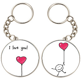 Брелоки парные No Brand 32 мм Разноцветный (2br-52)