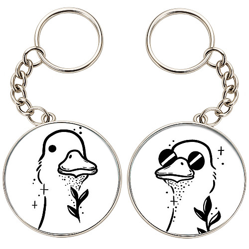 Брелоки парные No Brand 32 мм Разноцветный (2br-53)