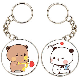 Брелоки парные No Brand 32 мм Разноцветный (2br-58)