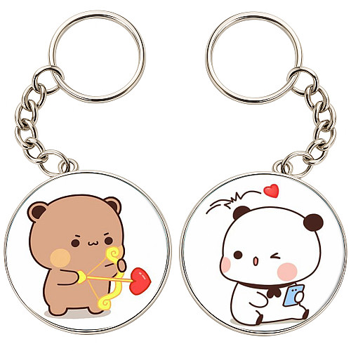 Брелоки парные No Brand 32 мм Разноцветный (2br-58)