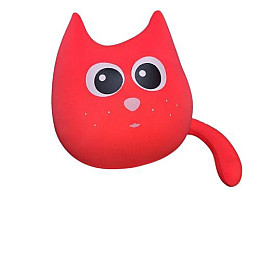 М'яка іграшка антистрес Expetro Кіт Персик 30 см Червоний (А252-В/к)