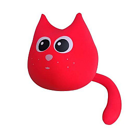 М'яка іграшка антистрес Expetro Кіт Персик 30 см Червоний (А252-В/к)