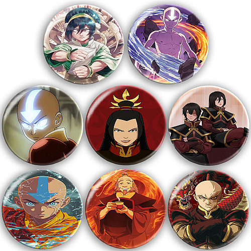 Набір значків No Brand Аватар 56 мм 8 шт Різнокольоровий (zn-3)