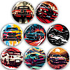 Набір значків No Brand Авто 56 мм 8 шт Різнокольоровий (zn-4)