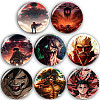 Набір значків No Brand Атака Титанів 56 мм 8 шт Різнокольоровий (zn-5)