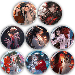 Набір значків No Brand Благословення небожителів 56 мм 8 шт Різнокольоровий (zn-9)