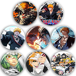 Набір значків No Brand Бліч 56 мм 8 шт Різнокольоровий (zn-10)