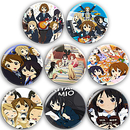 Набір значків No Brand Кей він 56 мм 8 шт Різнокольоровий (zn-21)