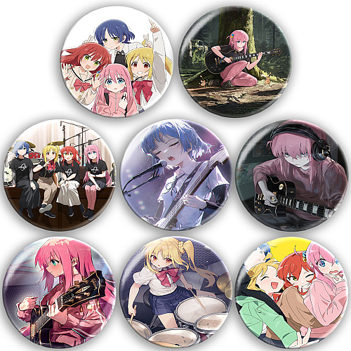 Набір значків No Brand Відлюдник рокер 56 мм 8 шт Різнокольоровий (zn-38)