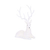 Новогодняя декоративная фигурка Bona Di ЦБ-00286967 Олень 20.5x15 см Белый (SKT001091577)