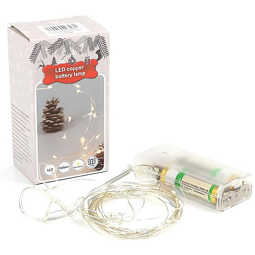 Светодиодная гирлянда No Brand 30 LED 10 м 3 шт Белый (2104618837)