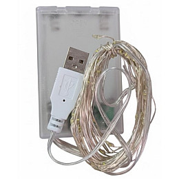 Светодиодная гирлянда No Brand 30 LED 5 м 3 шт Белый (2104618838)