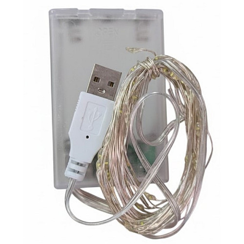 Светодиодная гирлянда No Brand 30 LED 5 м 3 шт Белый (2104618838)