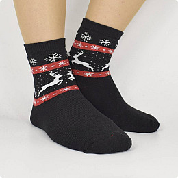 Новогодние консервированные женские носки Mine Год Коня 2026 36-40 Разноцветный (hub_v09mdu)