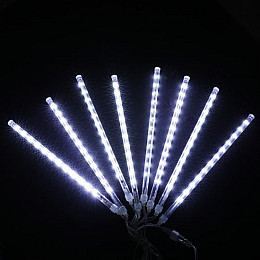 Светодиодная LED-гирлянда-сосульки для фасада и улицы No Brand 50 см Белый холодный (2104618854)