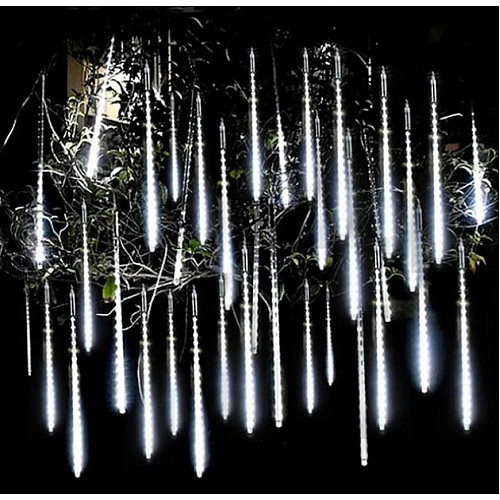 Светодиодная LED-гирлянда-сосульки для фасада и улицы No Brand 50 см Белый холодный (2104618854)