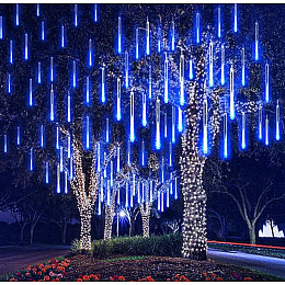 Светодиодная LED-гирлянда-сосульки для фасада и улицы No Brand 50 см Синий (2104618856)