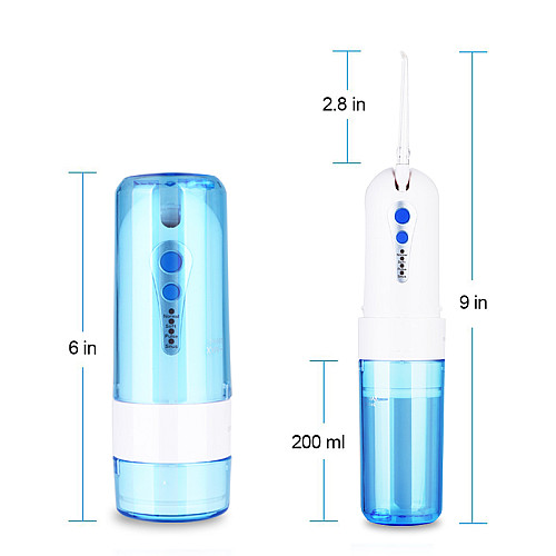 Ирригатор портативный для ухода за полостью рта Power Floss PR40V original Голубой