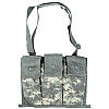 Подсумок тактичний для трьох магазинів Military М16, M4 Molle II Bandoleer Ammunition Pouch піксель