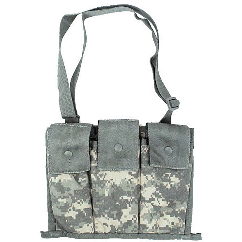 Подсумок тактичний для трьох магазинів Military М16, M4 Molle II Bandoleer Ammunition Pouch піксель