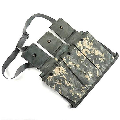 Подсумок тактичний для трьох магазинів Military М16, M4 Molle II Bandoleer Ammunition Pouch піксель