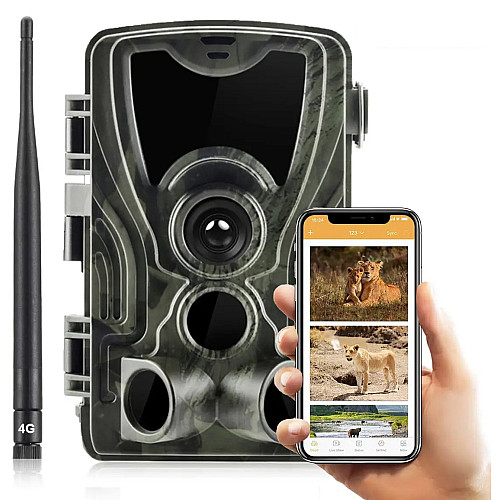 Фотоловушка 4G камера для полювання з передачею 4K відео на смартфон Suntek HC-801Pro 30мп фото (100829)