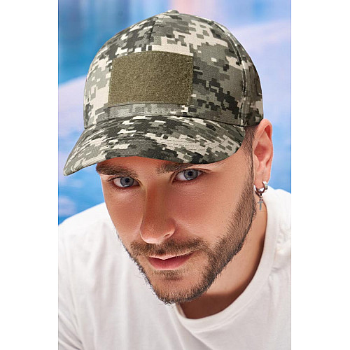 Пятиклинна тактична бейсболка з велкро Braxton піксель 56-60