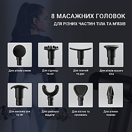 Портативный ручной массажер для тела LOGO 30 скор вибрационный ударный перкуссионный массажер