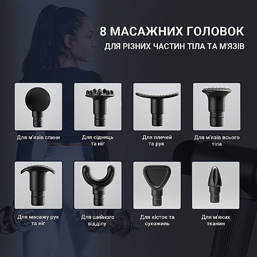 Портативный ручной массажер для тела LOGO 30 скор вибрационный ударный перкуссионный массажер